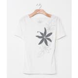 オフホワイト | 【マウナロア】ティアレリーフTシャツ | アミナコレクション