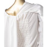 【マウナロア】ワイドフリルシャーリング長袖 | アミナコレクション  | 詳細画像3 