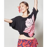 ブラック×ピンク | 【マウナロア】ハイビドルマントップス | アミナコレクション 