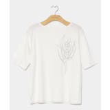 ホワイト | 【マウナロア】ジンジャーTシャツ(5分袖) | チャイハネ
