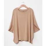 ベージュ | 【マウナロア】ドルマンチュニックトップス | アミナコレクション