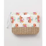 ホワイト | 【マウナロア】ブルームポーチ【Mighty Su × Maunaloa】 | アミナコレクション 