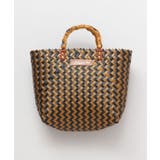 ブラックミックス | 【マウナロア】ハンドルかごバッグM | アミナコレクション 