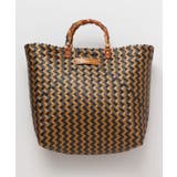 ブラックミックス | 【マウナロア】ハンドルかごバッグL | アミナコレクション 