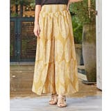 カーキ | 【マウナロア】バナナリーフスカート風パレオパンツ | アミナコレクション 