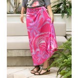 ピンク | 【マウナロア】ティアレトライバルパレオスカート | アミナコレクション