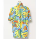 【マウナロア】Ocean Blue Bird ネオンハイビMEN'Sシャツ | チャイハネ | 詳細画像5