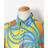 【マウナロア】Ocean Blue Bird ネオンハイビMEN'Sシャツ | チャイハネ | 詳細画像8
