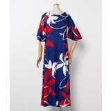 【マウナロア】Ocean Blue Bird ティアレトアスリーブドレス | アミナコレクション  | 詳細画像6 