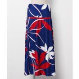 ネイビー | 【マウナロア】Ocean Blue Bird ティアレトアマキシスカート | アミナコレクション