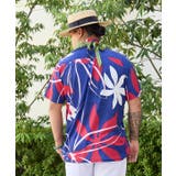 【マウナロア】Ocean Blue Bird ティアレトアメンズシャツ | アミナコレクション  | 詳細画像3 