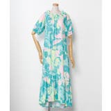 ライム | 【マウナロア】Ocean Blue Bird プアアロアロVスリーブドレス | アミナコレクション 