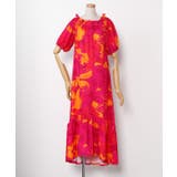 ピンク | 【マウナロア】Ocean Blue Bird プアアロアロVスリーブドレス | アミナコレクション 