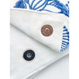 【カヤ】花刺繍ミニクラッチバッグ 平ポーチ | アミナコレクション  | 詳細画像1