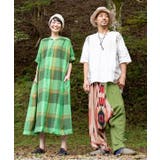 【チャイハネ】チェックバンドカラーワンピース | チャイハネ | 詳細画像2