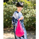 【カヤ】和の花 三浦絞りバッグ 大 | チャイハネ | 詳細画像2