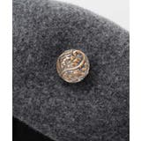 【欧州航路】ドレープウールベレー帽 チェコガラスボタン付き | アミナコレクション  | 詳細画像2 