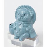 【カヤ】信楽焼 お座りたぬき 青 | アミナコレクション  | 詳細画像3 