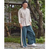 【カヤ】隠れ色 袴風メンズワイドパンツ | チャイハネ | 詳細画像3