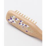 【カヤ】花乃四角つげ櫛ブラシ 椿油仕上げ | チャイハネ | 詳細画像3