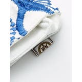 【カヤ】花刺繍ミニクラッチバッグ 平ポーチ | アミナコレクション  | 詳細画像4