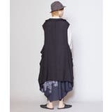 【チャイハネ】モード変形MEN'Sロングベスト | アミナコレクション | 詳細画像4 