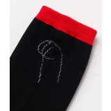 【カヤ】足袋型くつ下25~28cm 福猫 黒 | チャイハネ | 詳細画像4