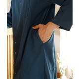【カヤ】書生バンドカラーロングシャツ | アミナコレクション | 詳細画像5