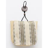 ベージュ | 【チャイハネ】エスニック信玄袋 帯掛けポーチ | アミナコレクション