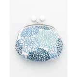 ブルー | 【カヤ】帆布堂 花衣マルチがま口 | アミナコレクション