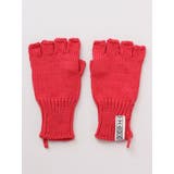 レッド | 【チャイハネ】コットンニットハーフグローブ | アミナコレクション