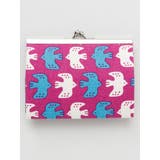 パープル | 【カヤ】東欧風プリント帆布がま口財布 | アミナコレクション 