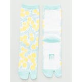 ライトブルー | 【カヤ】足袋型くつ下23~25cm 白詰草 | アミナコレクション