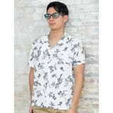 ホワイト | 【Kahiko】チャプスイ柄MEN'Sアロハシャツ | チャイハネ