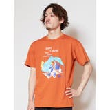 オレンジ | 【チャイハネ】キャンピングメンズTシャツ | チャイハネ