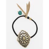 ゴールド系その他3 | 【チャイハネ】コンチョ風ネイティブモチーフヘアゴム | アミナコレクション 