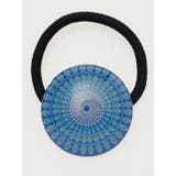 ブルー | 【チャイハネ】曼荼羅模様ガラスヘアゴム | アミナコレクション