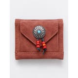 ブラウン | 【チャイハネ】コンチョ刺繍ミニウォレット | チャイハネ