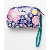 ネイビー | 【チャイハネ】インド伝統山羊革細工 サンティニポーチ | アミナコレクション