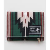 グリーン | 【チャイハネ】オルテガ柄ミニ財布 | アミナコレクション