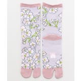 ピンク | 【カヤ】足袋型くつ下23~25cm しだれ桜 | チャイハネ