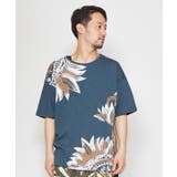 グリーン | 【チャイハネ】リゾートトライバルメンズTシャツ | アミナコレクション