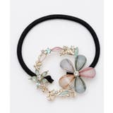 ブルー | 【欧州航路】フラワーブーケヘアゴム | アミナコレクション 