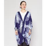 ネイビー | 【カヤ】夏菊 浴衣ならいUV羽織 | アミナコレクション 