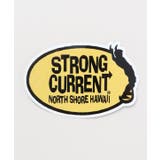 イエロー×ブラック | 【Kahiko】STRONG CURRENT サーフ15cmステッカー | チャイハネ