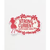 ホワイト×レッド | 【Kahiko】STRONG CURRENT フラ11cmステッカー | チャイハネ