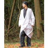 ホワイト | 【チャイハネ】ドレープMEN'S変形ロングカーディガン | アミナコレクション