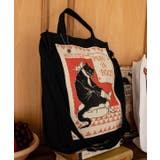 ブラック | 【欧州航路】オーガニックコットン テイルショルダーバッグ | アミナコレクション