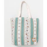 ホワイト×グリーン | 【欧州航路】プロバンスビッグトートバッグ | アミナコレクション