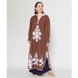 ブラウン | 【チャイハネ】アプリクワンピース | アミナコレクション